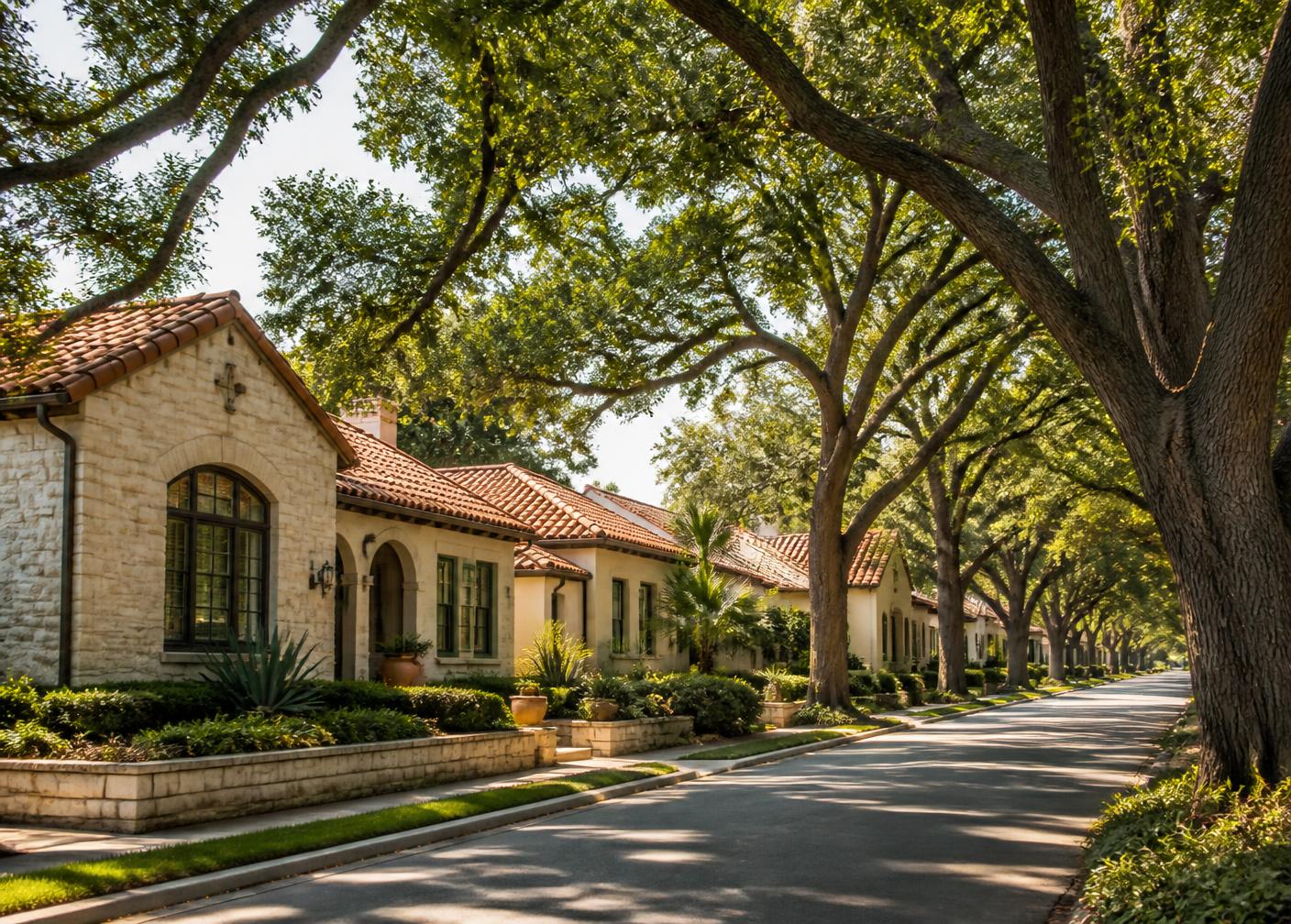 Neighborhood pharmacy corridor near Stone Oak in San Antonio, Texas